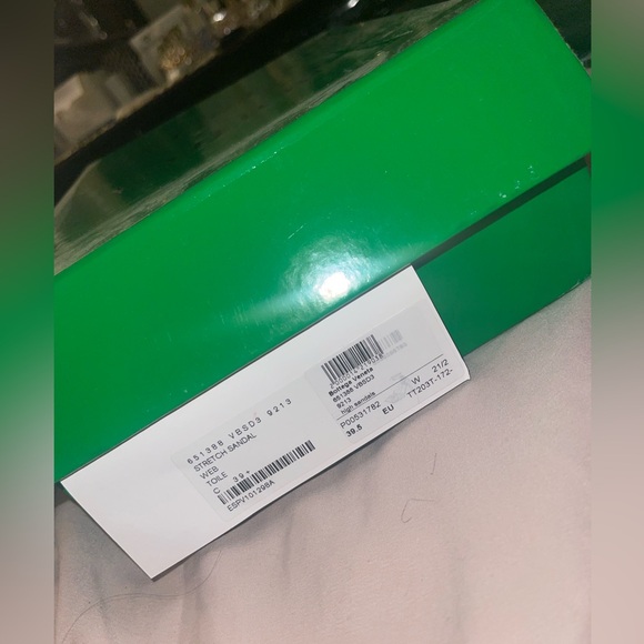 Bottega Veneta Beige Stretch Web Heels - Picture 5 of 10